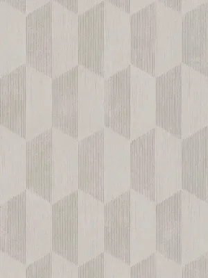 Produktbild von Retro Tapete mit 3D Grafik Design – Grau