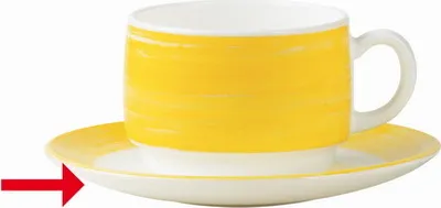 Produktbild von 6x Kaffeeuntertasse 14 cm Speiseteller,  Teller