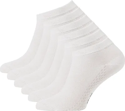 Produktbild von Cotton Prime® 6 Paar Sneaker Socken aus Bambus Kurze Socken für Damen & Herren 39-42 weiss