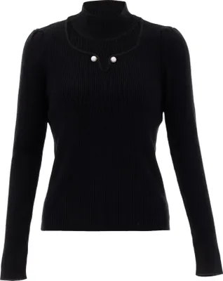 Image de NAEMI pull-over femme - noir, XS/S