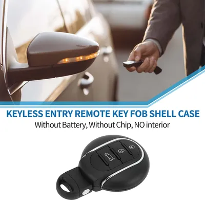 Image de Coque De Clé À 3 Boutons Pour Télécommande D'Entrée Sans Clé De Remplacement Pour Bmw Pour Mini Cooper 2015-2017