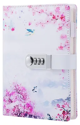 Zdjęcie produktu dla Skórzany dziennik z zamkiem szyfrowym, format 215x150 mm, motyw: konstelacje, kieszenie na karty, uchwyt na długopis