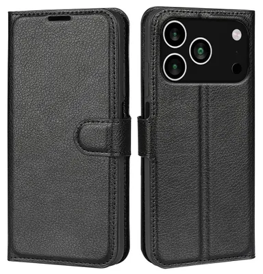 Produktbild von iPhone 18 Pro / 17 Pro Hülle - Coverup Klapphülle - Schwarz