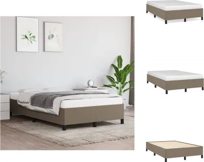 Produktbild von vidaXL Bettgestell Taupe 120x200 cm Stoff -  Betten & Bettgestelle