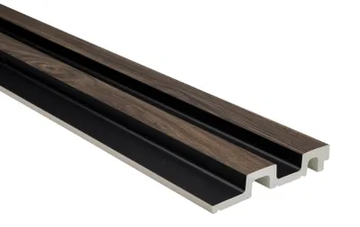 Produktbild von Lamellenwand 2 Meter Paneele HDPS Akustikpaneele Wandverkleidung Holz Optik