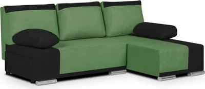Produktbild von Ecksofa mit Schlaffunktion DRED - Grün/Schwarz