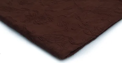 Obrázok produktu pre Bavlnená látka s výšivkou, farba hnedá vzor 4 (50 x 140 cm)