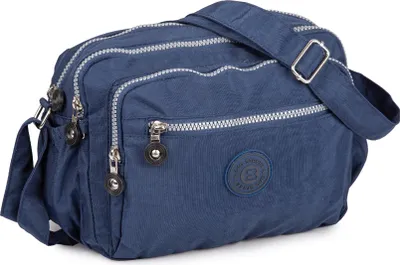 Zdjęcie produktu dla Bag Street Lekka Średnia Torebka na Ramię Materiałowa Turystyczna Granatowa