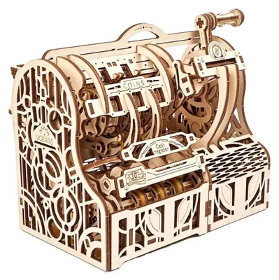 Obrázok produktu pre Ugears 3D drevené mechanické puzzle Pokladňa