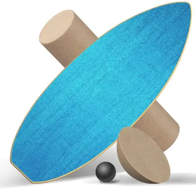 Image de Planche d'équilibre, planche proprioceptive, planche proprioceptive pour adultes, planche d'équilibre en bois, surface antidérapante