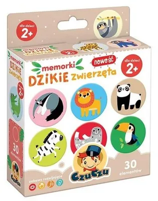 Obrázok produktu pre CzuCzu Memorki Dzikie zwierzęta 2+