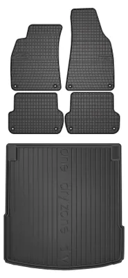 Obrázek produktu pro Gumové autokoberce SolidPRO + vana kufru DryZone pro: Audi A4 B6 2001-2004 kombi 5 ks