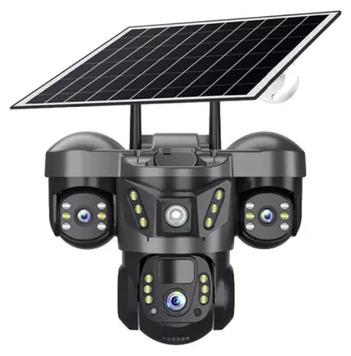 Produktbild von Außen-PTZ-Kamera, solarbetrieben, hochauflösendes Video, 4G Kamera KEINE Karte