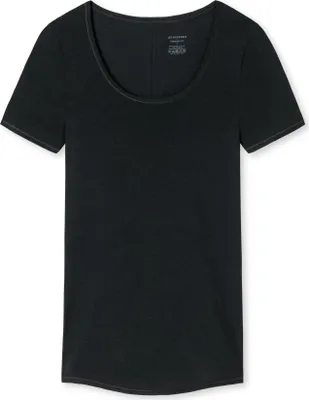 Produktbild von SCHIESSER Damen Shirt 1/2 Arm - schwarz - Größe S