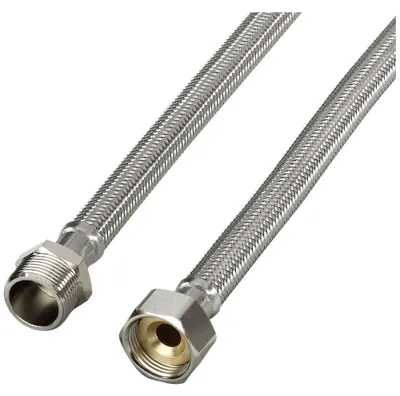 Wasserzulaufschlauch 3 m, 90 bar, DVGW-geprüft, silber