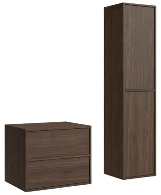 Zdjęcie produktu dla Badplaats Szafka pod Umywalkę Mali 60 cm - Orzech - Szafka ze Słupkiem