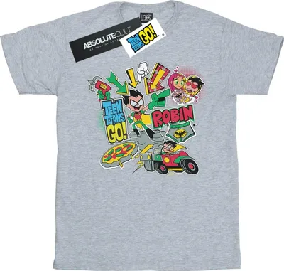 Produktbild von DC Comics - "Teen Titans Go" T-Shirt für Herren BI48087 (4XL) (Grau)