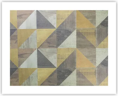 Produktbild von Poster - Poster ohne Rahmen - Abstraktion Geometrisch Dreiecke - 50x40 cm - Wand Bild - Wanddeko - Wandbilder - Kunstposter - Wandposter - Bilder - Kunstdruck - Wanddekoration - P2XAA50x40-4884