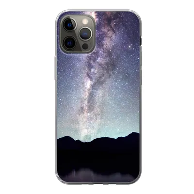 Produktbild von MuchoWow® Handyhülle Schutzhülle Hülle für iPhone 12 Pro Universum - Galaxie - Sternenhimmel - Jungen - Mädchen - Kinder Silikon Softcase Handy Hülle - Abdeckung
