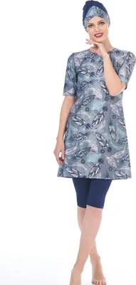 Produktbild von Hasema Burkini, Bademode, Hijab,Badeanzug, Tesettür Mayo, Swimwear E-932