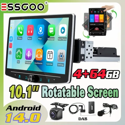 Obrázok produktu pre Autorádio – Autostereo – Rádio do auta – Multimediálny prehrávač – Rádio 1 DIN – Android 14.0