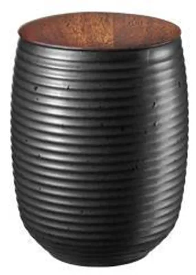 Produktbild von ASA Teedose, black mit Holzdeckel d. 8,1 cm, h. 11 cm, 0,3 l.
