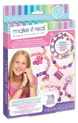 Zdjęcie produktu dla Make it Real MR1217, Zestaw do robienia bransoletek dla dzieci, 8 lat(a), Plastik, Wielobarwny
