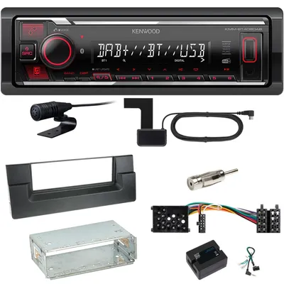 Produktbild von Kenwood KMM-BT408DAB Bluetooth DAB USB Einbauset für BMW 5er E39 bis 09/2000