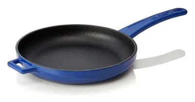 Produktbild von LAVA Pfanne eckig blau Ø 21 cm, Serie Frying pans handle Gusseisen emailliert