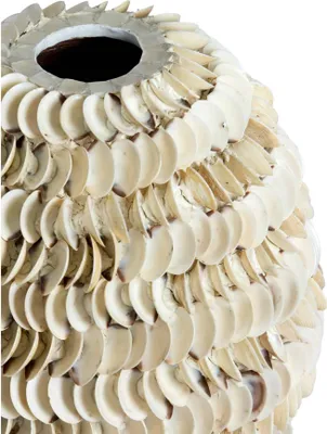 Immagine prodotto di Vaso bianco in bambù naturale Light & Living Sarria