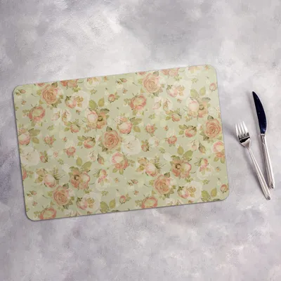 Produktbild von Tischset 4x45x30 cm Platzset Tischmatte Platzmatte Untersetzer - blühende Rosen