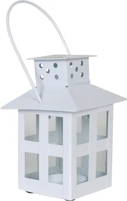 Produktbild von MARRAKESCH Weihnachtslaterne 16cm Weiss Laterne Windlicht Skagen für Weihnachten kleine Laternen für draußen