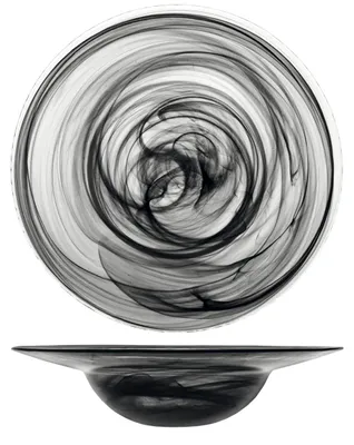 Produktbild von H&H 7623829 Alabaster Pastateller, Glas, Schwarz, 29 cm, Glas