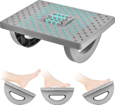 Produktbild von Ergonomische Fußstütze - Verstellbare und komfortable Fußstütze unter dem Schreibtisch mit Rollmassage, für Beinstütze im Büro