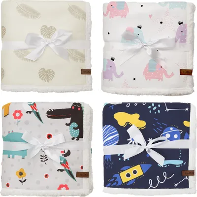 Image de Hamur Home Couverture Bébé Moelleuse Motif Animal 80x100 cm