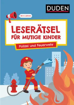 Obrázek produktu pro Leserätsel für mutige Kinder - Polizei und Feuerwehr - Ab 6 Jahren