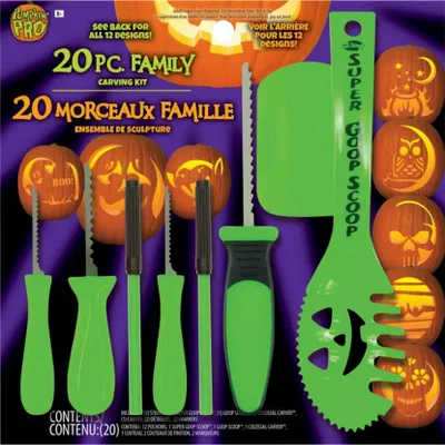 Produktbild von 20-tlg. Kürbis Schnitz Set