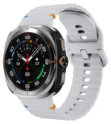 Produktbild von By Qubix Wave Sport Band - Grau - passend für Samsung Galaxy Watch Ultra 47 mm