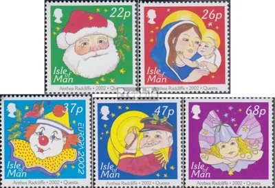 Produktbild von Briefmarken GB - Isle of Man 2002 Mi 1024-1028 (kompl.Ausg.) postfrisch Weihnachten
