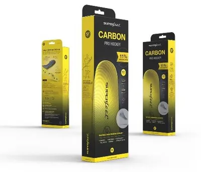Produktbild von SUPERFEET EINLEGESOHLE CARBON PRO HOCKEY, Größe:D (39 - 41.5)