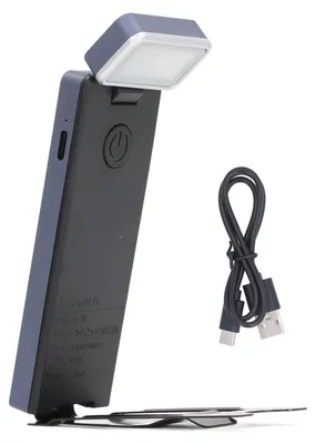 Produktbild von Leselicht-Clip, tragbares Bett, wiederaufladbar, LED-Lesezeichenlampe, 3 Farben, stufenloses Dimmen, für Buchliebhaber, Kinder