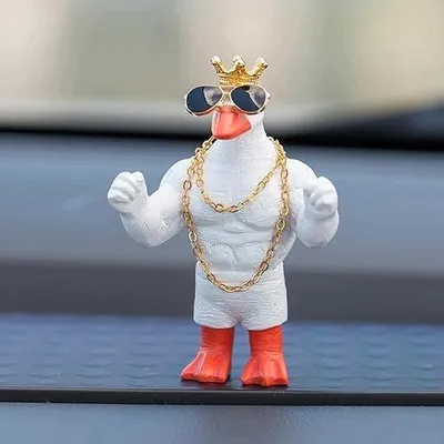 Zdjęcie produktu dla Kaczka mięśniowa miniaturowa żywica prezent biuro dom dekoracja