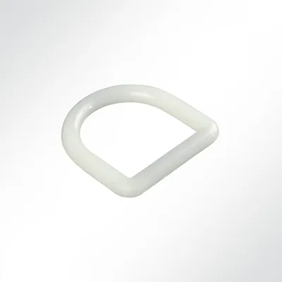Produktbild von Lysel® Halbrundring Kunststoff, (BxL) 35x36mm in weiß (1 Stück)