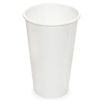 Produktbild von 250x Heiß- und Kaltgetränkebecher Pappbecher weiß 400ml 510ml Ø 90mm