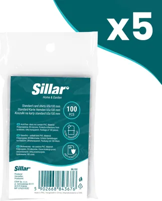 Produktbild von Sillar Standard 65 x 100 mm 50 Mikron Sammelkartenhüllen 500 Stück