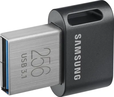 Zdjęcie produktu dla Samsung MUF-256AB, 256 GB, USB Typu-A, 3.2 Gen 1 (3.1 Gen 1), 400 MB/s, Bez zatyczki, Szary, Srebrny
