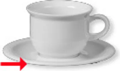 Produktbild von 6x Kaffee-Untertasse - ohne Obertasse - Kaffeeservice, Kaffeebecher