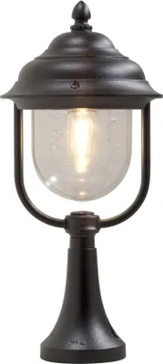 Produktbild von Konstsmide Parma Sockelleuchte schwarz lackiertes Aluminium, klares Acrylglas 7224-750