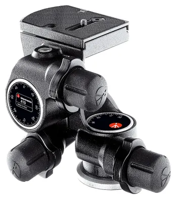Immagine prodotto di Testa per treppiede Manfrotto 410 Junior Geared Head Alluminio nero