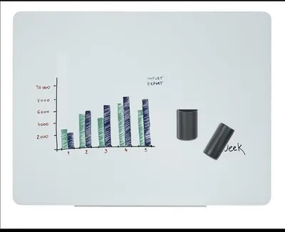 Produktbild von Bi-Office Magnetische Memo Board Glastafel 150x120cm